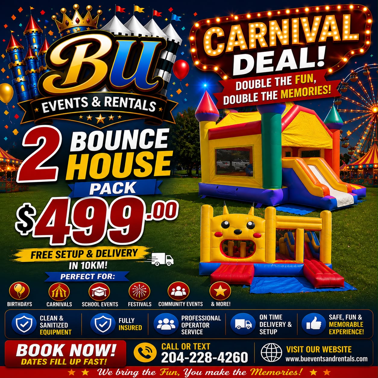 Carnival Deal 2-Bounce Pack