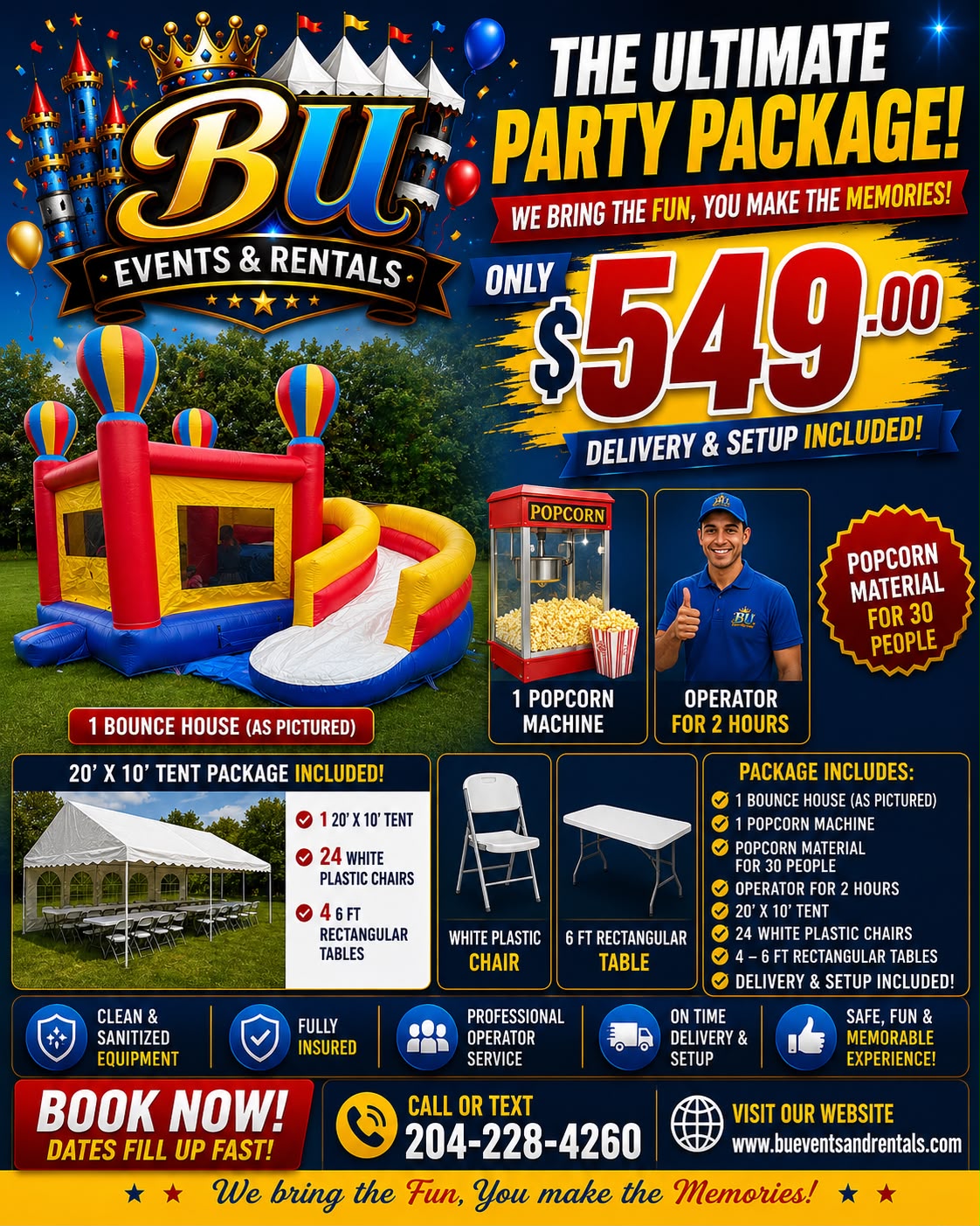 Ultimate Party Package ($549)