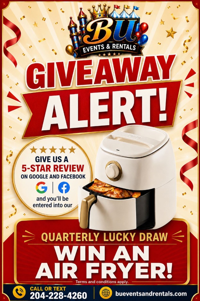 BU Events Air Fryer Giveaway